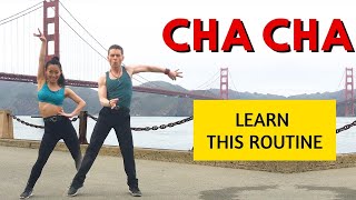 Cha Cha  Basic Routine Dance Lesson  Dancing at Golden Gate Bridge  Dance Insanity [upl. by Alvarez]