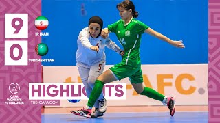 HIGHLIGHTS  IR Iran vs Turkmenistan MD4 CAFA WOMENS FUTSAL CHAMPIONSHIP 2024 [upl. by Steffen]