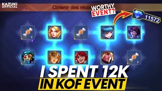 I SPENT 12000 DIAMONDS IN THE KOF x MLBB EVENT  WORTH IT [upl. by Klatt]