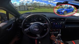 FIRST DAY DRIVING A MANUAL  BRZ POV [upl. by Sakovich981]