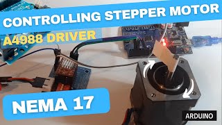 Control NEMA 17 Stepper Motor With A4988 Driver and Arduino [upl. by Atenaz715]