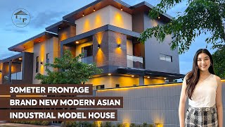 30Meter Frontage Brand New Modern Asian Industrial Model House in Pampanga  House Tour Episode 8 [upl. by Onitsoga636]