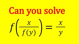 A Functional Equation [upl. by Eerehs]