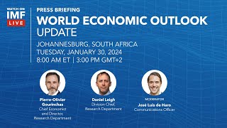 Press Briefing World Economic Outlook Update January 2024 [upl. by Lossa]