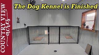 Fencing in the dog kennel and building the inside kennel panels The dog kennel is complete [upl. by Eimmis46]