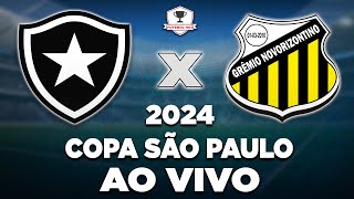 BOTAFOGO X NOVORIZONTINO AO VIVO  COPINHA 2024  SEGUNDA FASE  NARRAÇÃO [upl. by Aicenra389]