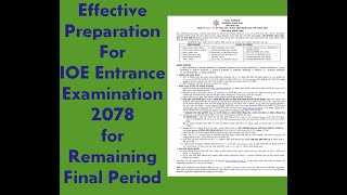 1525 DAYS Preparation Strategy for IOE ENTRANCE EXAMINATION 2078 [upl. by Nalyac]