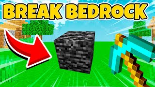 How to Break Bedrock in Minecraft 121 amp Go Above The Nether Roof Working Glitch [upl. by Wills]