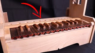 I build the wooden keyboard of the new portative pipe organ [upl. by Esina828]