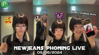 NewJeans Phoning Live 20240605 Hanni amp Danielle Live Phoning [upl. by Alanah388]