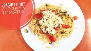 Spaghetti mit Zucchini amp Tomaten [upl. by Elkcim722]