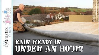 How To Fit An Epdm Roofing Rubber Membrane [upl. by Harrow118]