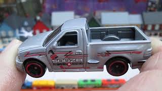 99 Ford F150 SVT Lightning  2024 Mattel Hot Wheels Toy Pickup Truck Unboxing Review Metallic Gray [upl. by Kalvin88]