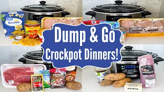 6 DUMP amp GO CROCKPOT DINNERS  The EASIEST Tasty Slow Cooker Recipes  Julia Pacheco [upl. by Ellenaj]