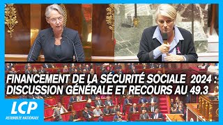 Financement de la Sécurité sociale pour 2024  discussion générale et recours au 493  24102023 [upl. by Vachell467]