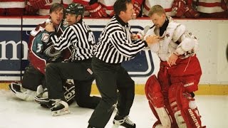 Top 10 Redwings vs Avalanche Rivalry Moments [upl. by Ekusoyr585]