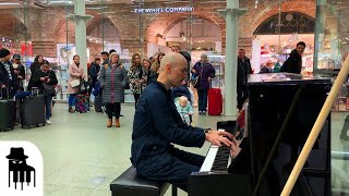 Disguised concert pianist stuns unsuspecting travelers [upl. by Wolford]