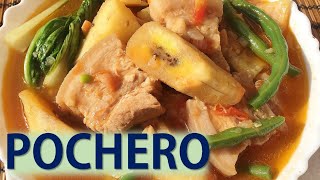 PORK POCHERO with PORK AND BEANS  POCHERONG BABOY  POCHERO [upl. by Hayotal]