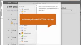 Uploading SCORM training course to moodle [upl. by Eerbua314]