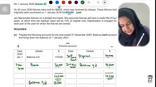 O level IGCSE depreciation Octnov 2021 0452 paper 23 [upl. by Cai]