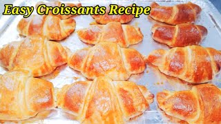 Easy Croissants Recipe  Quick Croissants recipe  Butter Croissants Recipe [upl. by Tori]