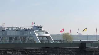 Autofähre Friedrichshafen Romanshorn Bodensee Schifffahrt Osterurlaub 2019 [upl. by Barta824]