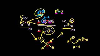 Addition of carbon nucleophiles to aldehydes and ketones  Organic chemistry  Khan Academy [upl. by Megargee471]