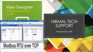 Vijeo Designer Communication using Modbus TCPIP Emulator [upl. by Atinihs]