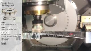 Turbine Blade Machining with a Liechti Machine and Seco Tools [upl. by Ruthi]