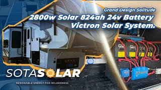 Grand Design Solitude Full Timer Boondocking 2800w Victron Solar System Install [upl. by Eigram]