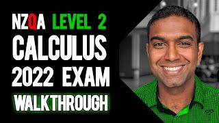 NCEA Level 2 Calculus 2022 NZQA Exam Worked Answers [upl. by Aniraad]