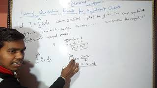 Numerical integration Derivation of general quadrature formula [upl. by Brittan]