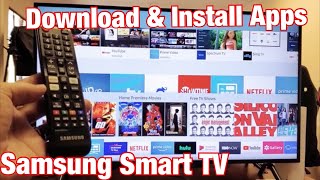 Samsung Smart TV How to Download amp Install Apps [upl. by Lahcsap63]