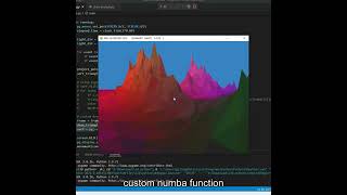 Drawing triangles with Numba almost triple the performance  Python PyGame 3D game engine [upl. by Pittman]