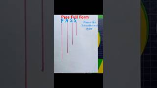 Pass Full Form  Full Form Of Pass Pass  Pass ki full Form Kya Hota Hai  pass [upl. by Charie]