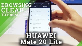 How to Delete Internet History on HUAWEI Mate 20 Lite  Clear Browser Data [upl. by Huber]