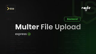 File upload with multer  express js  node js  backend  বাংলা [upl. by Jansson]