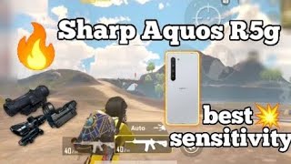 Sharp Aquos R5g PUBG mobile sensitivity settings  PUBG mobile graphics settings [upl. by Weeks]