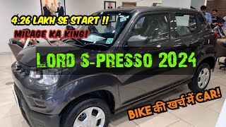 Maruti Spresso 2024  Milage King  Interior  Exterior  CNG VS PETROL  price  Detail Review LXI [upl. by Ahtiekal]