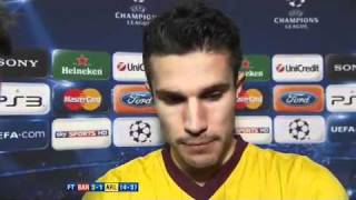 Fc Barcelona Vs Arsenal 31 Interview Van Persie Sky Sports 08032011 [upl. by Pascha46]