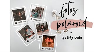 Regalo creativo bonito y barato para mi novio  Fotos estilo polaroid  Spotify code  Fatimart [upl. by Ivonne]