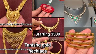 1gm starts 😳 Tanishq gold Necklace design with pricegold necklacetanishq jewellery [upl. by Carlene]