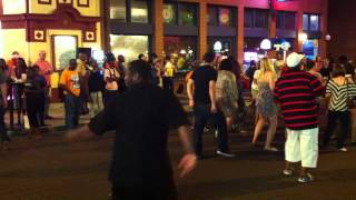 The Wobble line dance on Beale St Memphis [upl. by Godiva]