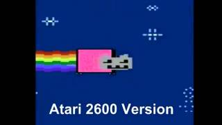 Nyan Cat  8 Bit Versions Atari 800ZX Spectrum Atari 2600 C16 by comparison [upl. by Nihhi]