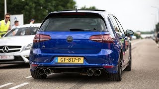 400HP Stage 2 Volkswagen Golf 7 R w Custom Exhaust  Launch Controls Revs amp Accelerations [upl. by Marne]