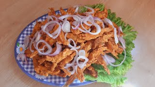 Fried AnchoviesWhitebaitFresh Sprats  Quick and Easy  බැදගත් හාල් මැස්සන් [upl. by Verdha]