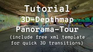 3D Depthmap Tour – PanoCamAdderKRpano Tutorial [upl. by Aneled671]