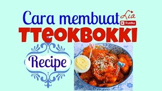 cara membuat tteokbokki  Korean spicy rice cake recipe ENG SUB [upl. by Sassan]