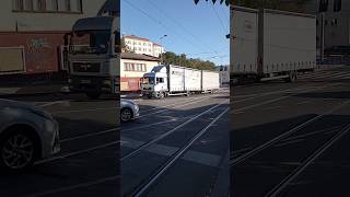 Man Truck with 2 trailer india automobile travel vlog serbia belgrade love new [upl. by Intyrb382]