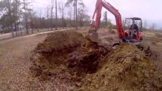 Digging out a Pine Stump [upl. by Kcirddot]